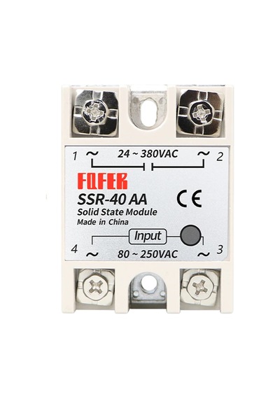 Alkatronik-Ssr-40Aa Röle Tek Fazlı Solid State 80-250Vac 40A Anahtar