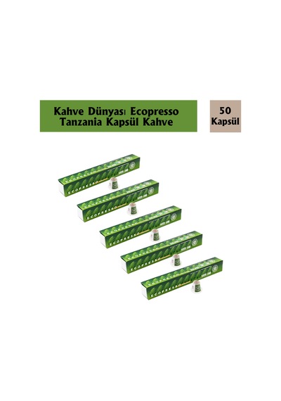 Kahve Dünyası Ecopresso Tanzania Kapsül Kahve 50 Kapsül