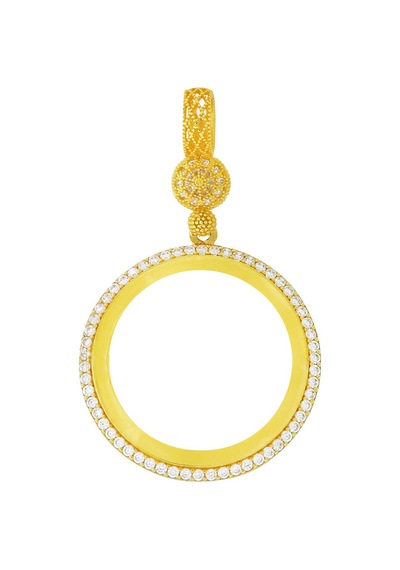 Çerçeveli Altın Kolye Ucu T057750