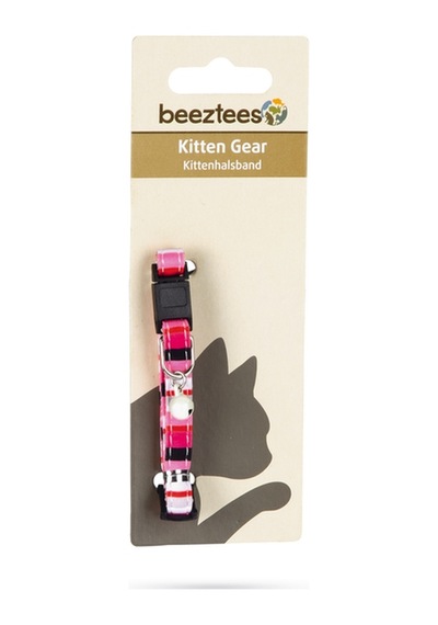 Hnrlıshp Beeztees Yavru Kedi Boyun Tasması, Zilli, Pembe, 16-32cm
