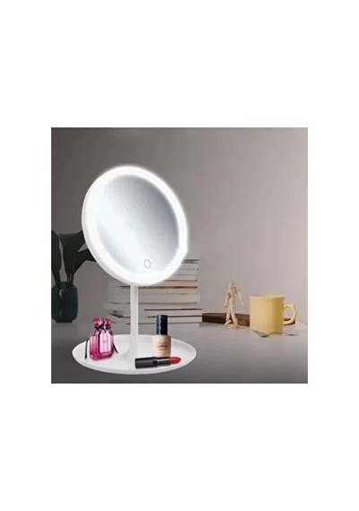 Led Işıklı Dokunmatik Masaüstü Makyaj Aynası Ayarlanabilir Beyaz Kozmetik Aynası Genel