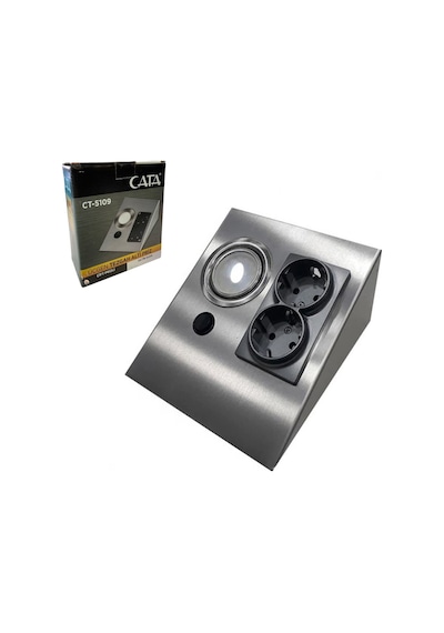 Tezgah Altı Priz İkili Aydınlatmalı Günışığı Cata Ct-5109g