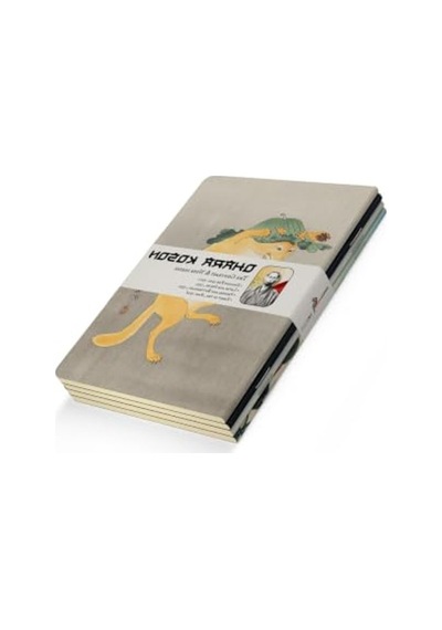 Çizgisiz 4'lü Defter Seti, 14x21 Cm Boyutunda Kullanışlı Defterler 124-Pembe