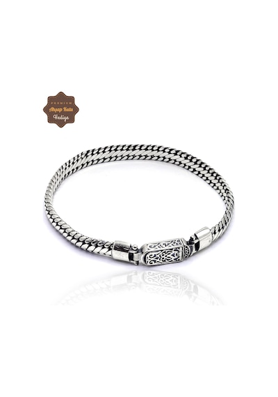 Örgü Model 925 Ayar Saf Gümüş Erkek Bileklik 201025531