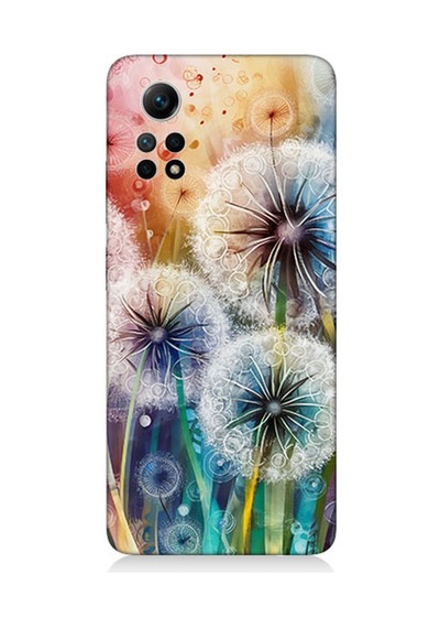 Xiaomi Redmi Note 12 Pro 4g Uyumlu Uçuşan Karahindiba Düşleri Desenli Silikon Kılıf Çok Renkli