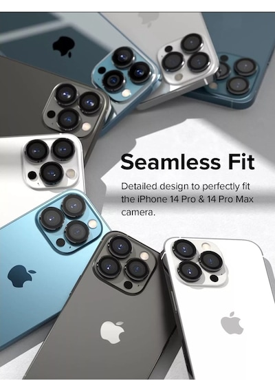 Apple Uyumlu iPhone 14 Pro / Max Metal Halka Set Lens Koruyucu 559226843
