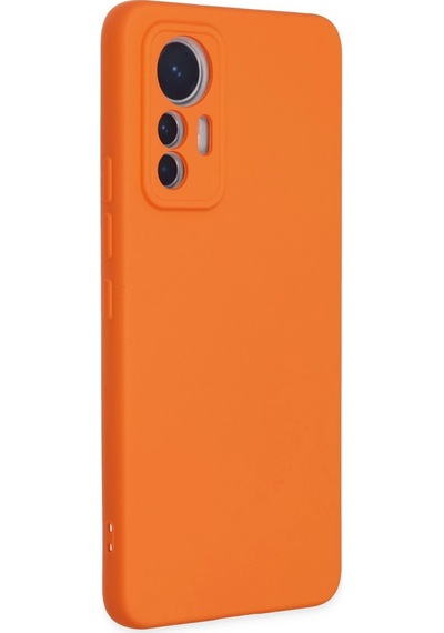 Uryport Xiaomi Mi 12 Lite Kılıf Nano İçi Kadife Silikon - Turuncu
