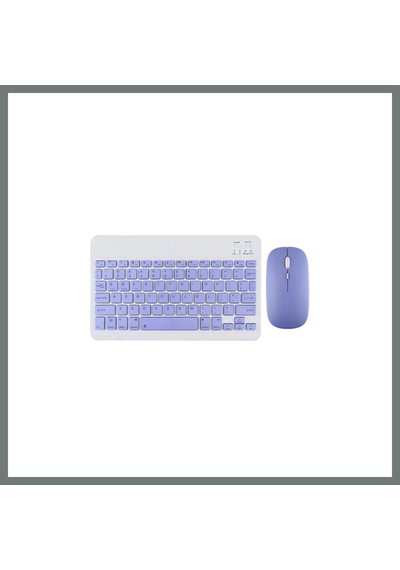 Bezos Kyb71 Kablosuz Türkçe Q Klavye Mouse Set - Lila Mmbz Diğer