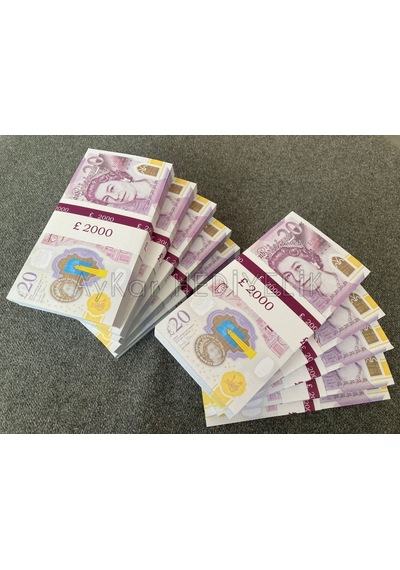 100 Adet 20 Sterlin Banknot Pound Para Geçersiz Paralar