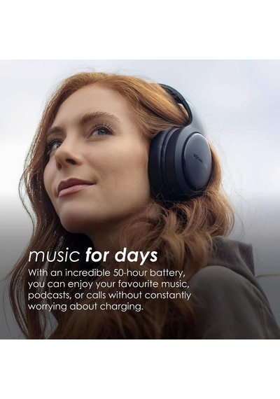 Headpods Pro 2 Kulak Üstü Kulaklıklar - Katlanabilir Bluetooth Kulaklık, Kulak Üstü Tasarım, Dahili Mikrofonlu Hafif Kablosuz Kulaklık, 50+ Saat Kablosuz Çalma Süresi, Pillowfoam Konforu