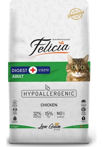 Felicia Yetişkin Tavuklu-Hamsili Kedi Maması 12 KG