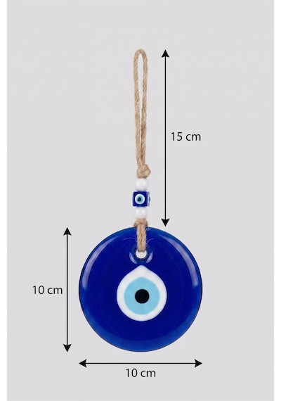 10 Cm Cam Nazarlık Asma Duvar Kapı Süsü