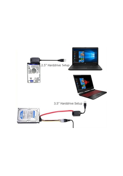 Usb Ide Sata Çevirici Dönüştürücü Hdd Cd/Dvd-Rom Harddisk Kablosu