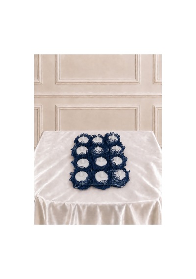 Lacivert Ledli Kına El Mumu ,nedime Mumu , Düğün, Sünnet,bride,led Işıklı ,tealight Mum Pilli 12adet Lacivert - 921419646