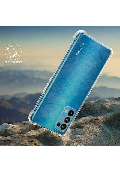 Oppo Reno A15 - A15s Kamera Korumalı Shockproof Silikon Kılıf- 5775 Şeffaf
