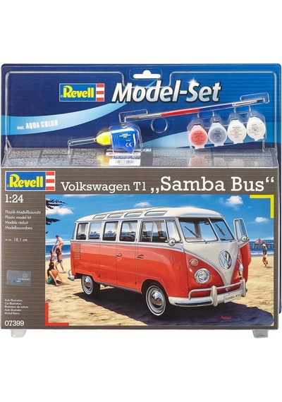 Revell Volkswagen T1 Samba Bus Boyalı Set - 7399 - 1/24