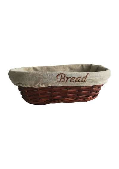 Hasır Bezli Oval Ekmek Sepeti 25 12 Cm Diğer