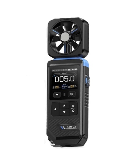 Tr Fnırsı Fam-02 Rüzgar Hızı Sıcaklık Ve Nem Ölçer Anemometre