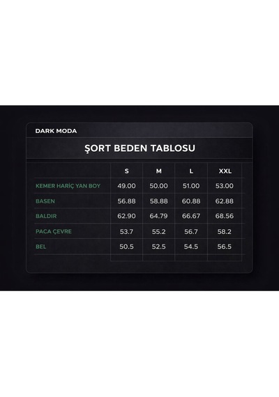 Dark Moda Erkek Sade Oversize İki İplik Kompakt Şort Siyah