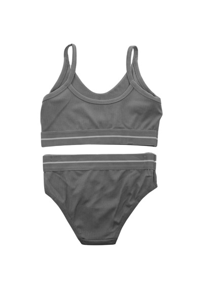 Koza Dora Model Kaşkorse Çizgili Sporcu Takım - 80343 Gri