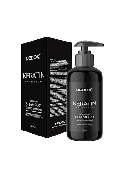 Nedox Yıpranmış Saçlar için Keratinli Saç Bakım Şampuanı 500 ML