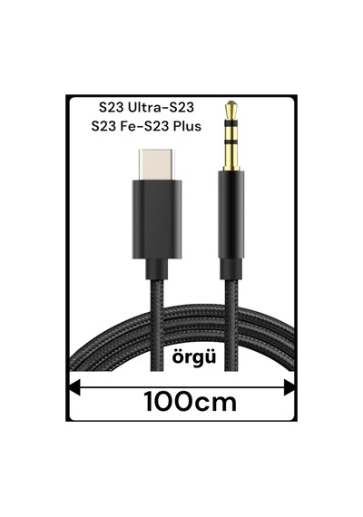 Samsung Galaxy Uyumlu  S23 Ultra S23 S23 Plus S23 Fe Aux Kablo Type C Aux Kablo Tak Çalıştır Dac Çipli