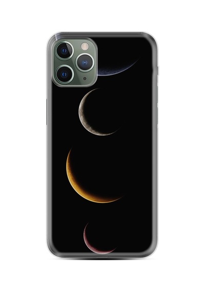 Apple iPhone Uyumlu Iphone 14 Pro Max Kılıf Resimli Desenli Silikon Platinium Series Gezegenler 1901