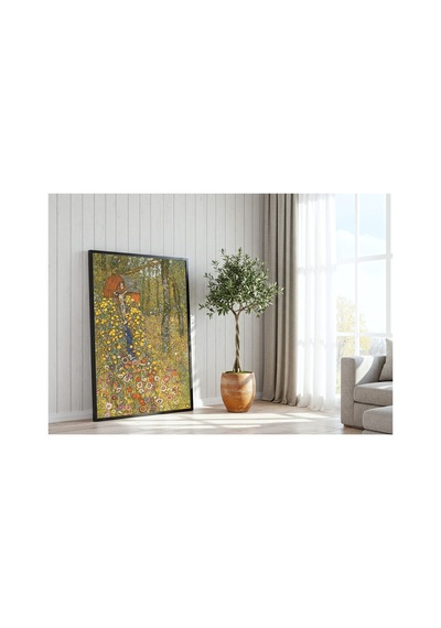 Klimt Haçlı Köy Bahçesi Çerçevesiz Poster 30x42 Cm A3 Tablo Art Nouveau Duvar Dekoru
