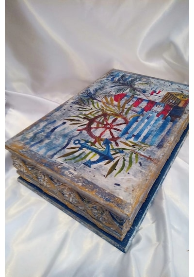 Sevgili Hediye Kutusu Sevgililer Günü Ahşap El İşi Hand Made Mücevher Kutusu Orta Boy 01