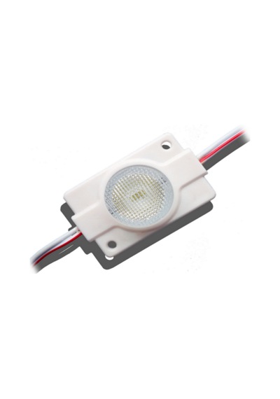 12 Volt 1.5 Watt Tek Mercekli Modül Led Beyaz (10 Adet)