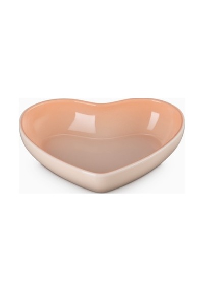 Le Creuset Kalp Formlu Lüks Sunum Şıklığı Seramik Kase 20 Cm Açık Turuncu