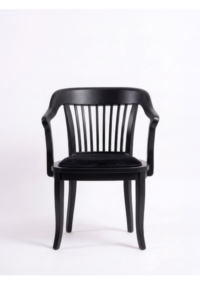 Throne Ahşap Yemek Sandalyesi Siyah