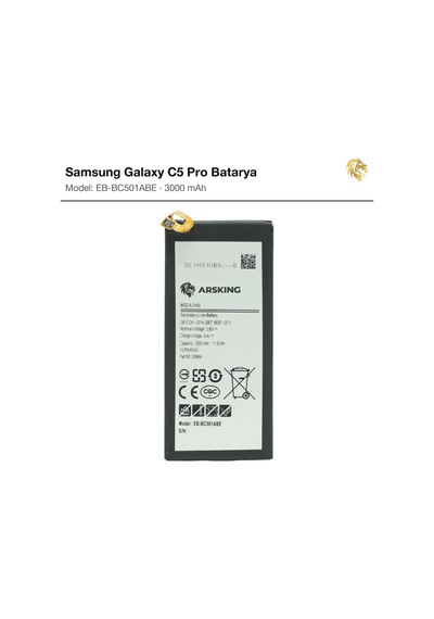 Samsung Galaxy C5 Pro Uyumlu Güçlendirilmiş Batarya Eb-bc501abe 3000 Mah Pil Telefon Bataryası