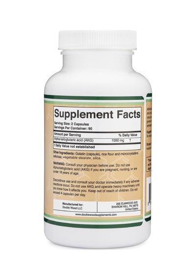 Double Wood Akg Alpha Ketoglutaric Acid - 1000 Mg 180 Kapsül- İthal