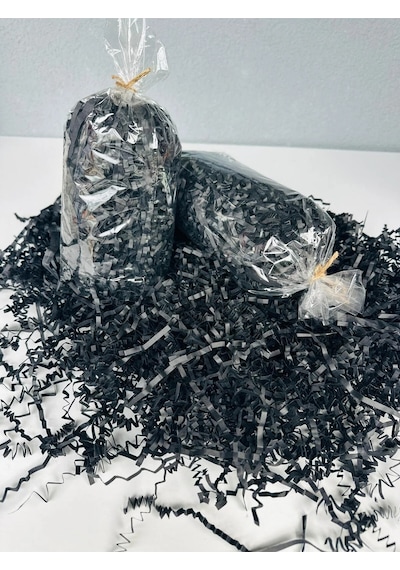 Siyah Z Zigzag Kırpık Kağıt 500 Gr Hediye Kutu İçi Dolgu & Süsleme
