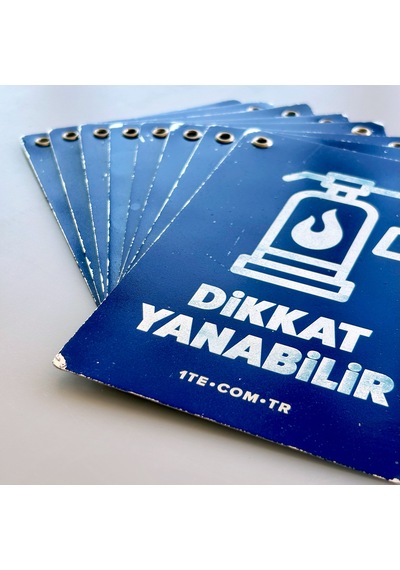 Isg Alüminyum Uyarı Levhası Seti 13x18cm, 8 Adet