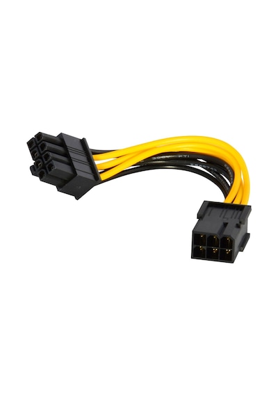 6 Pin To 8 Pin Ekran Kartı Mining Kart Bakır Power Güç Kablosu