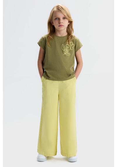Xo Kids Kız Çocuk 3lü Alt Üst Kombin Takmı 4-8 Yaş Set0508 Yeşil