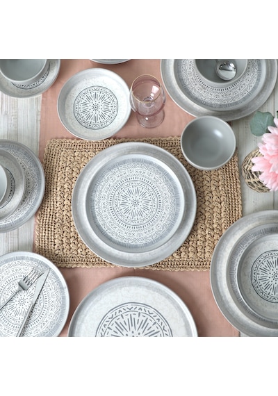 Keramika Stone Nordic Yemek Takımı 24 Parça 6 Kişilik 21426-27