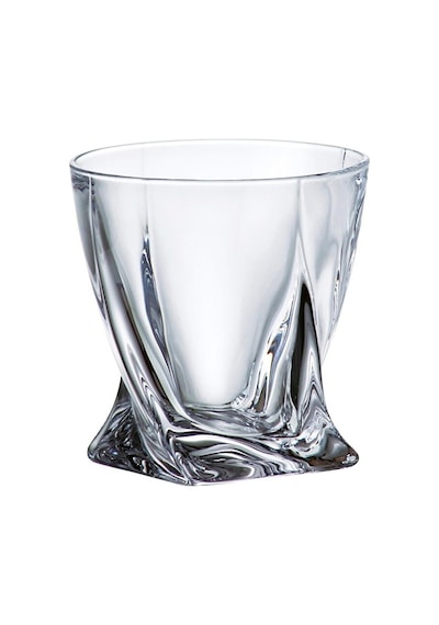 Asimetrik Kesim Kristal Dokulu 2 Adet Premium Bourbon & Scotch Bardak Takımı Viski Bardağı Şeffaf