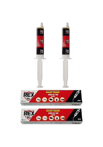 Rexgel Hamam Böceği Haşere Ve Karınca İçin Uzun Süre Etkili Şırınga Jel Yem Böcek 2 x 20 G