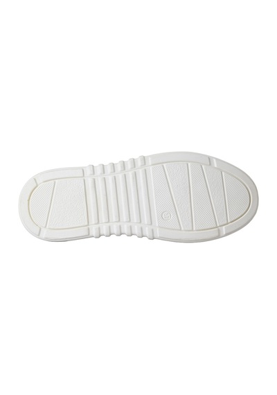 Hobby Ayakkabı Hobby Kadın Rugan Modern Yüksek Tabanlı Sneaker Ayakkabı Beyaz