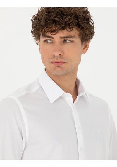 Pierre Cardin Erkek Beyaz Gömlek Basic 50277645-vr013 Beyaz