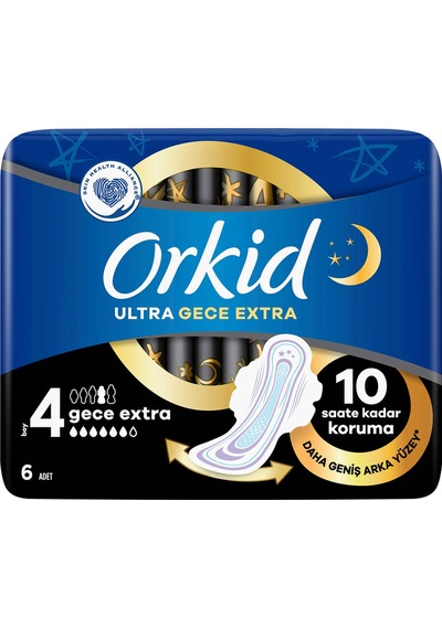 Orkid Gece Extra Hijyenik Ped 6'lı