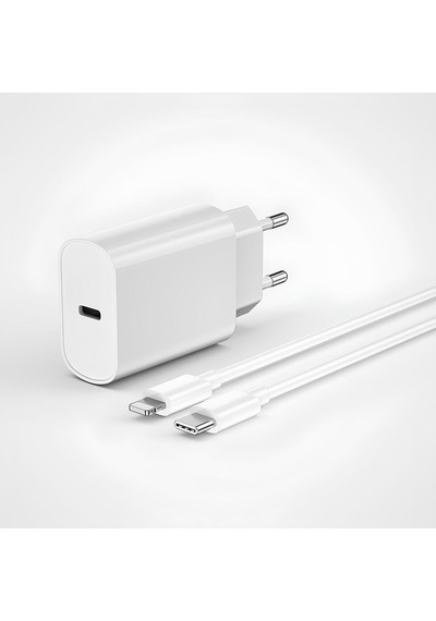 Type C-lightning 20 W Hızlı Şarj Adaptörü Ve Kablosu İphone Samsung Xiaomi Huawei İle Uyumludur