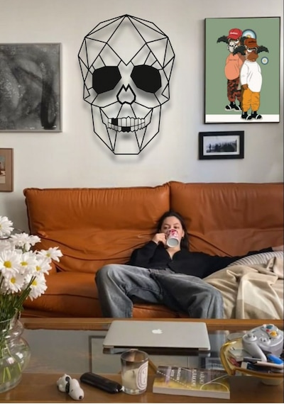 Kurukafa Skull Metal Duvar Dekoru