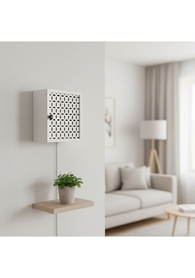 Modem Saklama Kutusu Beyaz