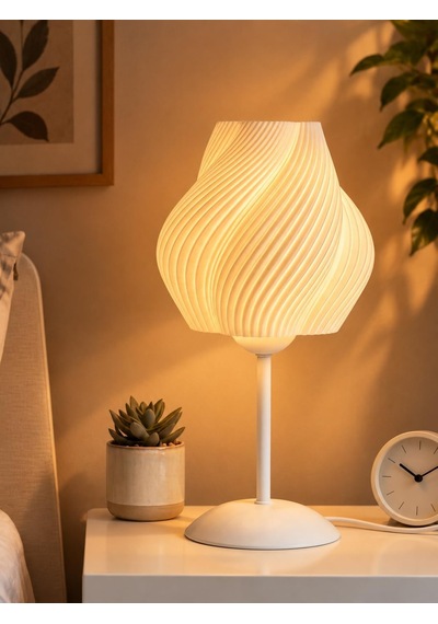 Designobee Krema Plus - Modern Abajur Masa Lambası Gece Lambası - Metal Ayaklı Lamba - Ambiyans Lambası, Dekoratif A Çok Renkli