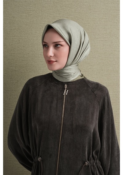 Armine İpek Eşarp 2027 Kış - 9601-32 Yeşil Sura