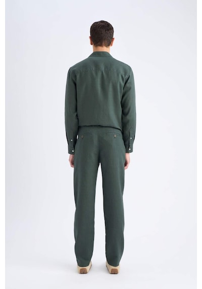 DeFacto %100 Keten Relax Fit Rahat Kesim Düz Paça Yazlık Pantolon - C1117AX25SPKH498 DeFacto %100 Keten Relax Fit Rahat Kesim Düz Paça Yazlık Pantolon - C1117AX25SPKH498